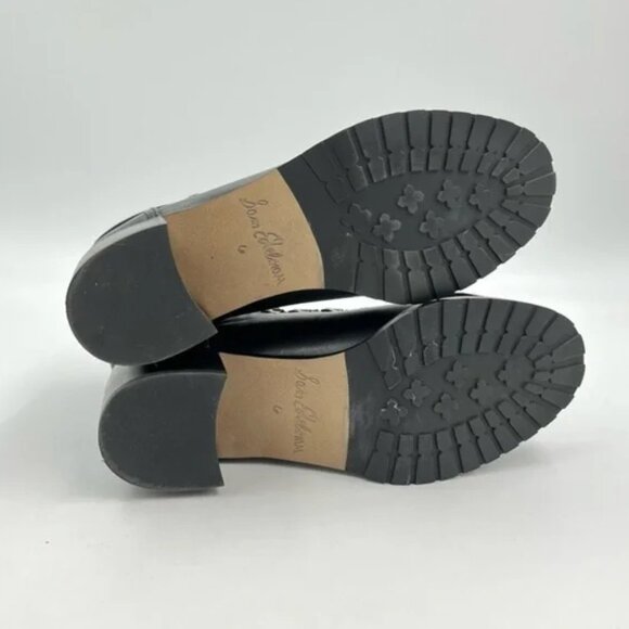 Sam Edelman Black Lace Up Manchester Boots Size 6 - Picture 6 of 8